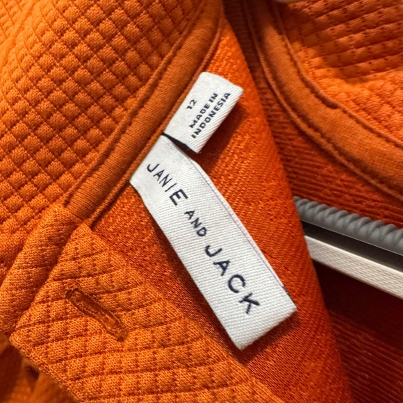 JANIE AND JACK GIRLS QUILTED PUFF SLEEVE JACQUARD DRESS SIZE 12 - Picture 4 of 4